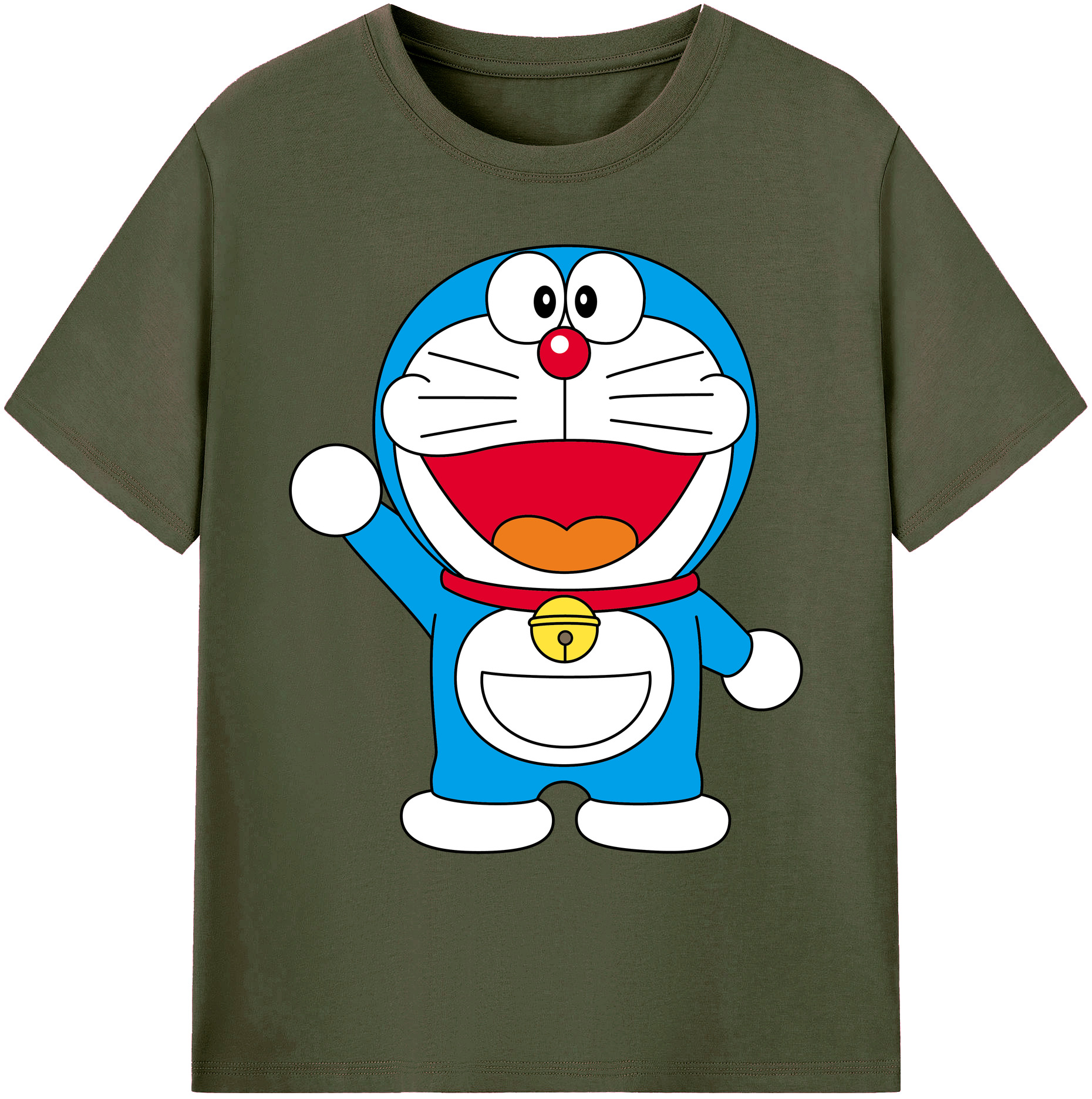 （画像用） ドラえもん Doraemon 綿100％ メンズ半袖Tシャツ｜肌触りやわらか＆通気性